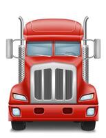 freight truck car delivery cargo illustration isolated on white background vector