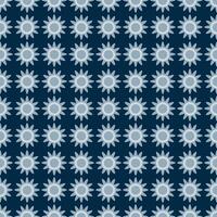Traditional Ethnic ikat motif fabric pattern geometric style.Flower pattern embroidery Ethnic oriental pattern blue background wallpaper. Abstract,illustration.Texture,frame,decoration. vector