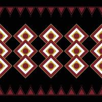 Traditional Ethnic ikat motif fabric background pattern geometric .African Ikat embroidery Ethnic oriental pattern black background wallpaper. Abstract,illustration.Texture,frame,decoration. vector