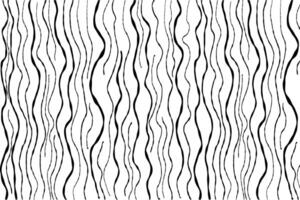 Trendy doodle hand drawn geometric background with simple black wavy vertical texture. Monochrome black and white illustration. Template for your design vector
