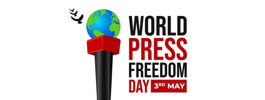 World Press Freedom Day Social Media Post. World Press Freedom Day or World Press Day To Raise Awareness of The Importance of Freedom of The Press. vector