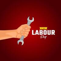 International Labor Day, Labour day, May 1st, Social Media Post vector