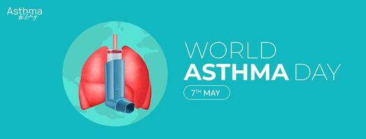 World Asthma Day Social Media Post vector