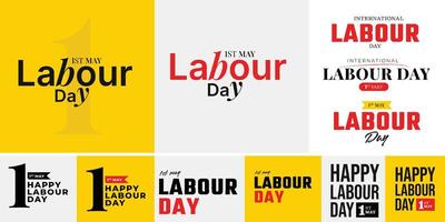 International Labor Day, Labour day, May 1st, Social Media Post vector