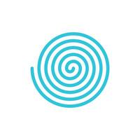 Spiral icon. Isolated on white background. From blue icon set. vector