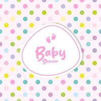 Baby girl birthday greeting celebration card vector