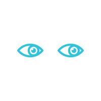 The Look, Open Eyes vision icon. Look in the future. Isolated on white background. From blue icon set. vector