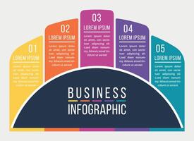 infografia diseño 8 pasos o opciones diseño para negocio información modelo vector