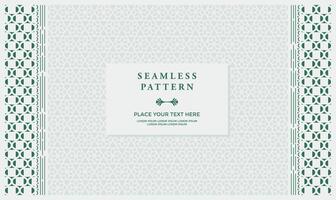 simple batik pattern background with a decorative frame and a place for text vector