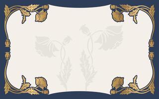 Elegant Floral Frame Background Template vector