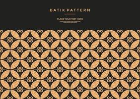 Luxury and elegant Javanese ethnic batik pattern template vector