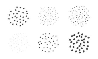 Abstract seeds or grain. Diffecrent size of dots. Cereal scatter illustration vector