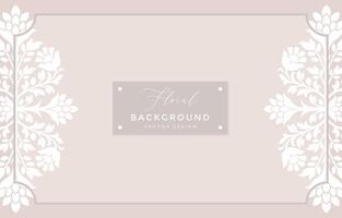 Elegant Floral Frame Background Template vector