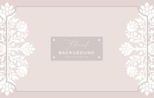 Elegant Floral Frame Background Template vector