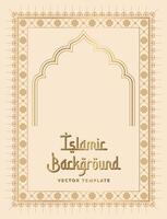 islamic background frame vector