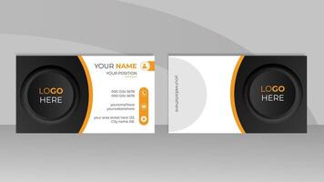 Modern Double sided business card design for business and personal use. Creative and clean visiting card or presentation card template. card design vector