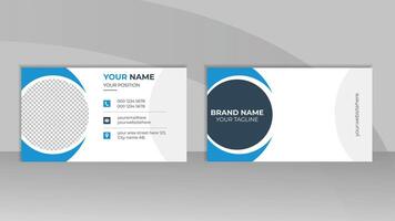 Modern Double sided business card design for business and personal use. Creative and clean visiting card or presentation card template. card design vector