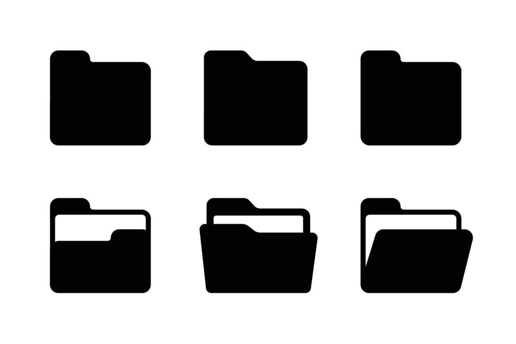 Folder Icon Set Vector Art, Icons, and Graphics for Free Download