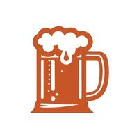 cerveza vaso logo plantilla, cerveza vaso logo elemento vector