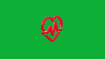 Interactive Heart Pulse Cardiogram Loop Animations for Educators - Ideal for Educational Purposes and Health Projects video