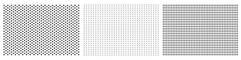 Abstract Halftone Dot Patterns In Geometric Shapes. Isolated Illustration vector