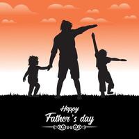 happy father's day greeting card Fathers Day social media post Celebrating vector