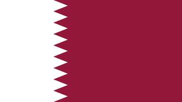 National Flag of Qatar. Qatar Flag. vector