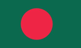 National Flag of Bangladesh. Bangladesh Flag. vector
