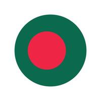 National Flag of Bangladesh. Bangladesh Flag. Bangladesh Round flag. vector