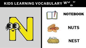 abc desenho animado carta animar alfabeto Aprendendo para crianças abcd para berçário rima video