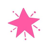 Abstract star. Doodle. Hand drawing. Explosion. Simple style vector