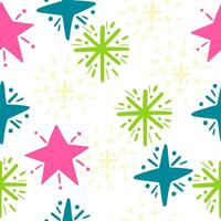 Seamless pattern. abstract stars. Doodle. Hand drawing. Explosion. Simple style vector