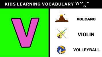 ABC tecknad serie brev animera alfabet inlärning för barn ABC för barnkammare rim klass förskola inlärning video