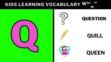 ABC tecknad serie brev animera alfabet inlärning för barn ABC för barnkammare rim klass förskola inlärning video