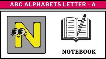 a B C dibujos animados letra animar alfabeto aprendizaje para niños a B C para guardería rimas clase preescolar aprendizaje s video