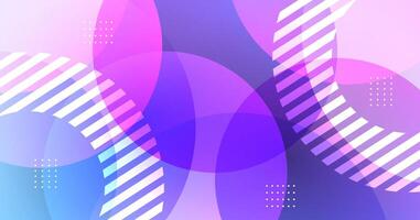 3D geometric abstract background on bright space with colorful circles effect decoration. Modern graphic design element with soft rounded shape style concept for web, flyer, card, or brochure cover vector