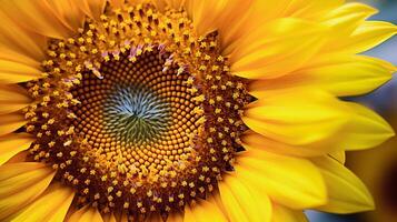 a close up of a sunflower photo