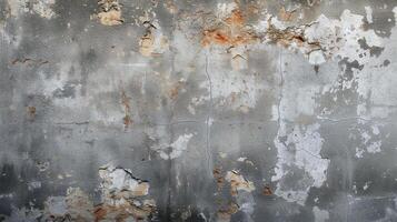 a close up of a dirty wall with peeling paint photo