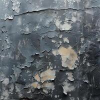 a close up of a dirty wall with peeling paint photo