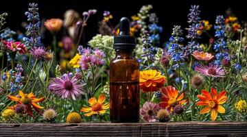 llevar una vida de soltero flor remedios esencia botella entre floraciones foto