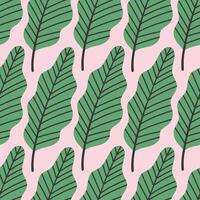 Tropical leaves pattern, jungle leaves seamless floral pattern. Ideal for textile. Summer background in pastel colors. vector