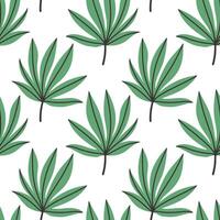 Tropical leaves pattern, jungle leaves seamless floral pattern. Ideal for textile. Summer background in pastel colors. vector