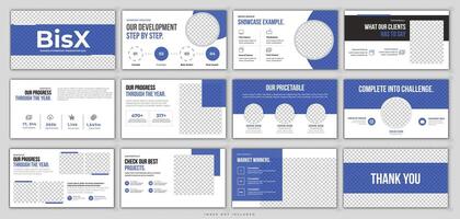 Business Marketing Slide Presentation Template vector