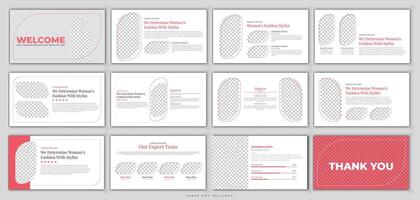 Business Marketing Slide Presentation Template vector