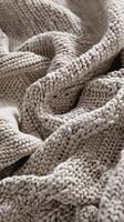 Textured Knit Fabric Close Up photo