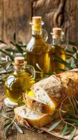Olive Oil and Sliced Bread photo