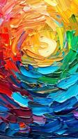 Vibrant Oil Paint Swirls photo