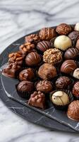 Assorted Chocolate Truffles Platter photo