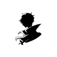 joven hombre anime estilo personaje diseño, anime chico vector