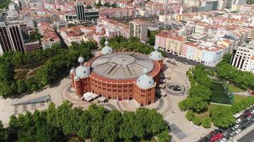 campo pequeño palacio aéreo vista. Lisboa, Portugal video